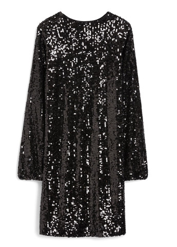 Черное коктейльное, кэжуал платье C&A однотонное