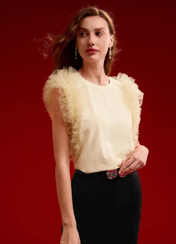 Жёлтая блуза SHEIN