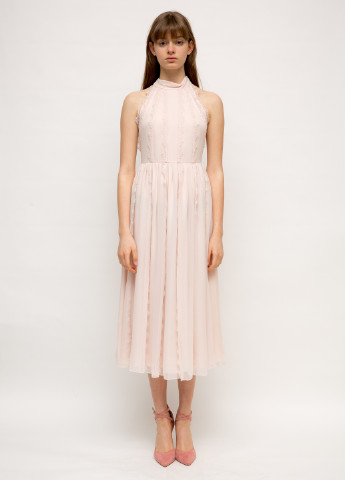 Светло-розовое кэжуал платье Kate Spade однотонное