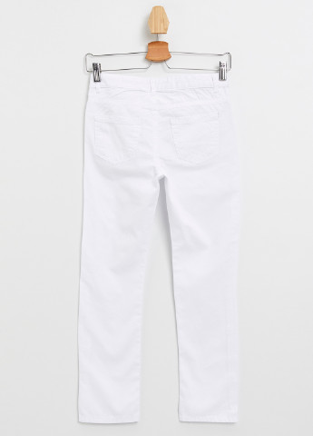 Белые кэжуал демисезонные брюки зауженные DeFacto