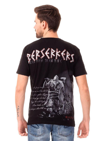 Чорна футболка dobermans berserkers ts99bk Dobermans Aggressive