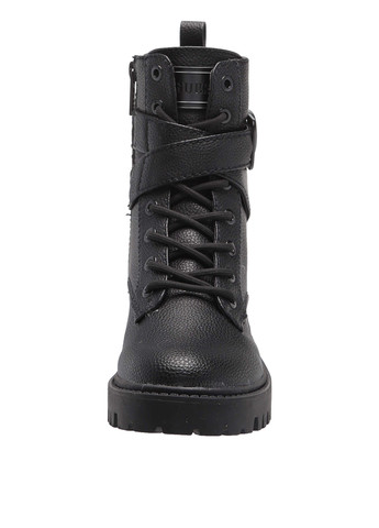 Осенние ботинки берцы Guess со шнуровкой, с пряжкой, с логотипом из искусственной кожи