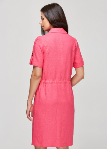Рожева кежуал платье DANNA однотонна