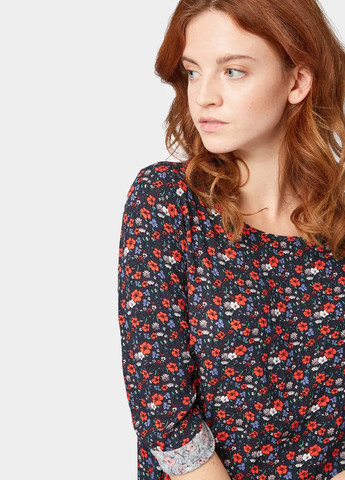 Тёмно-синяя блуза Tom Tailor