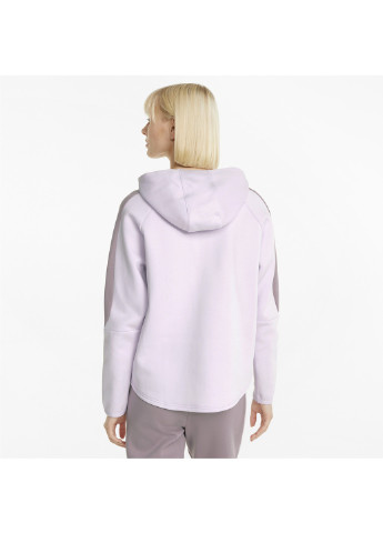 Фиолетовое спортивное толстовка evostripe women's hoodie Puma однотонное