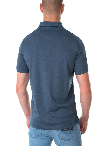 Синяя футболка-поло для мужчин Basefield однотонная