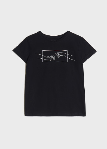 Черная летняя футболка базовая KASTA design