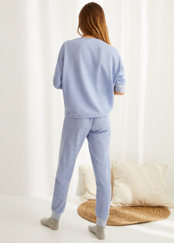 Голубая всесезон пижама (лонгслив, брюки) лонгслив + брюки Women'secret