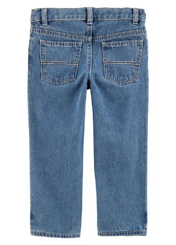 Синие демисезонные прямые джинсы Carter's