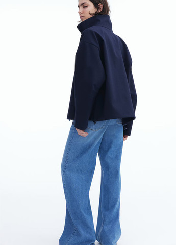 Темно-синяя демисезонная куртка H&M