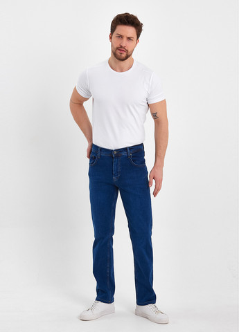 Синие демисезонные прямые джинсы Trend Collection