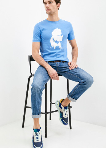 Блакитна футболка Karl Lagerfeld