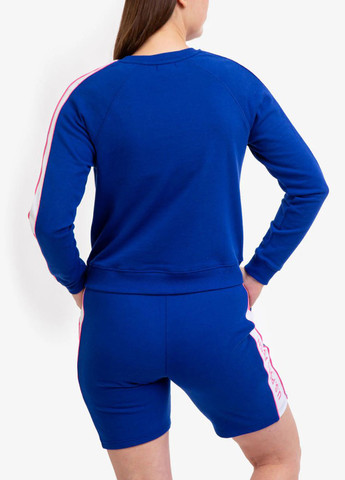 Синій світшот U.S. Polo Assn. однотонний лампаси (324296523)