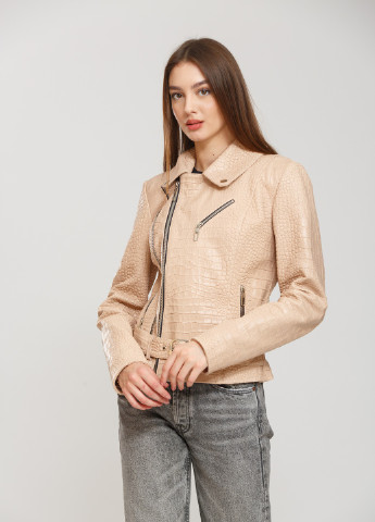 Бежевая демисезонная куртка бежевый Sacha Pacha