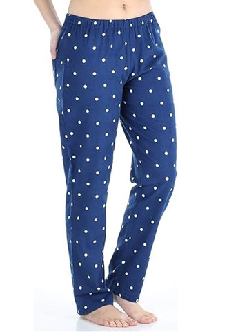 Темно-синяя всесезон пижама (рубашк, брюки) рубашка + брюки PajamaMania