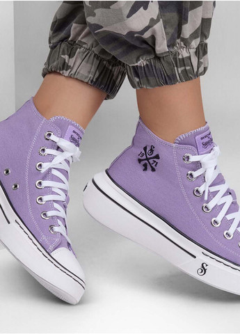 Лавандові кеди Skechers