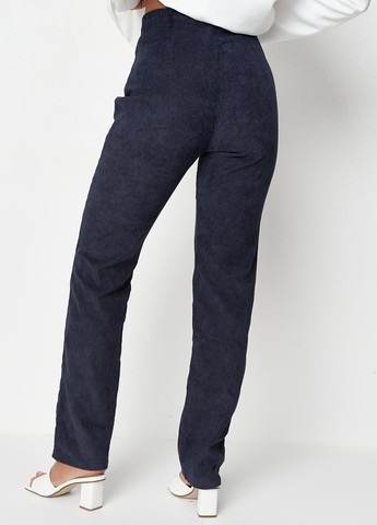 Темно-синие кэжуал демисезонные прямые брюки Missguided