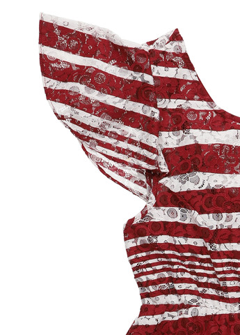 Комбінована кежуал сукня кльош MINT&BERRY в смужку