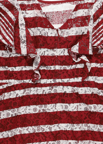 Комбінована кежуал сукня кльош MINT&BERRY в смужку