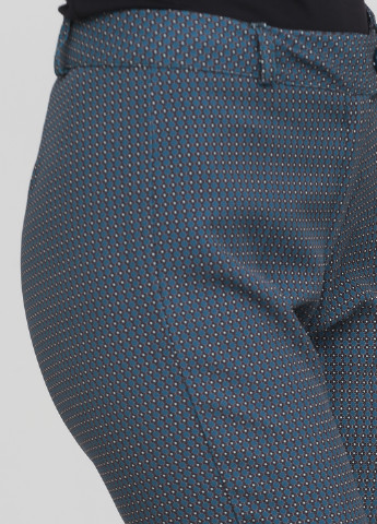 Серо-зеленые кэжуал демисезонные укороченные, зауженные брюки PDK