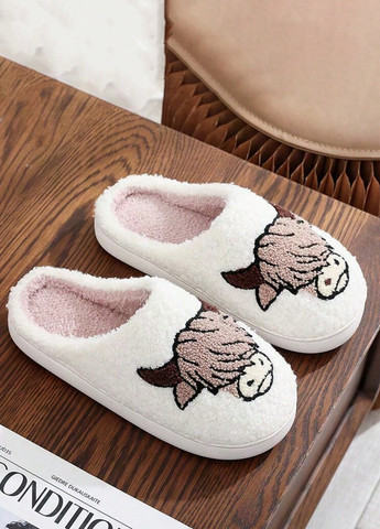 Белые домашние тапочки SHEIN