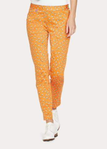 Оранжевые кэжуал демисезонные брюки Ralph Lauren