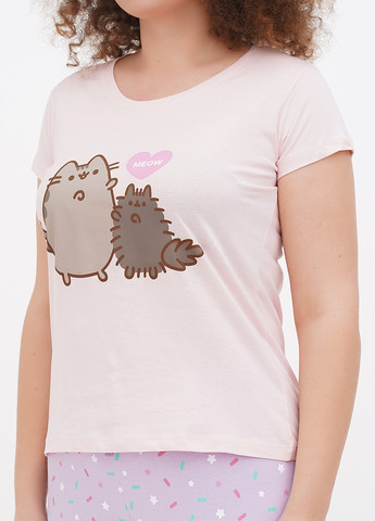 Комбинированная всесезон пижама (футболка, брюки) футболка + брюки Pusheen cat