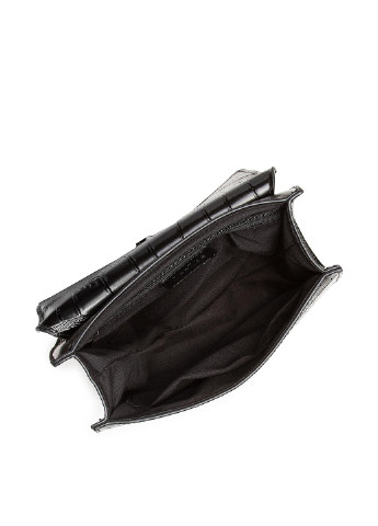 Сумка з ремінцем DeeZee EBG13190 кросс боди, каркасная сумка однотонная чёрная кэжуал