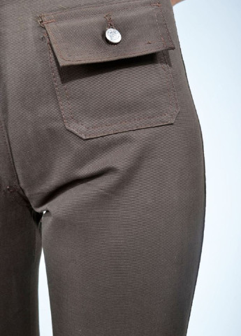 Оливковые кэжуал демисезонные прямые брюки Ager