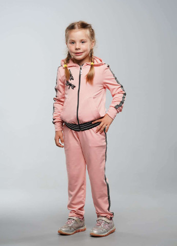 Пудровый демисезонный спортивный костюм однотонный Sinthia (192445536)