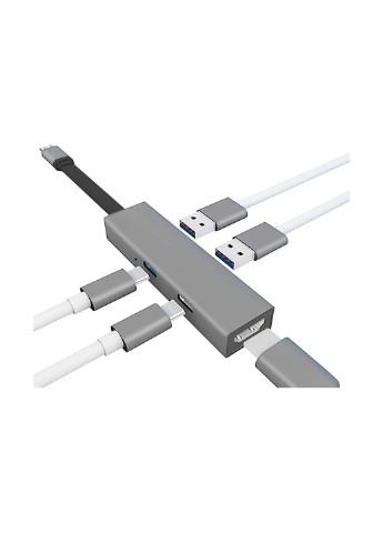 USB-хаб Type-C AC-220 (XK-AC-220) XoKo type-c ac-220 (xk-ac-220) (142118081)