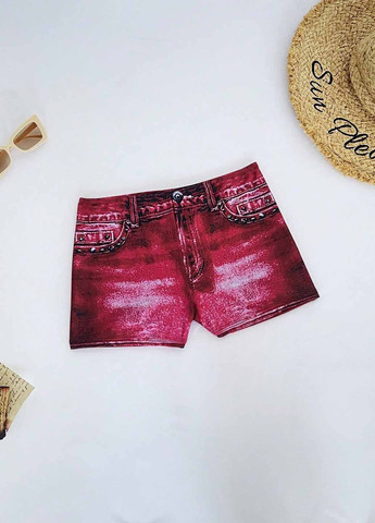 Цветные купальные трусики с рисунком SHEIN