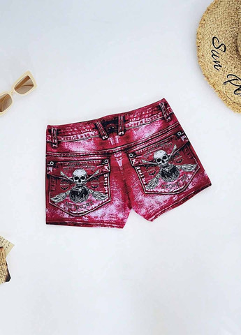 Цветные купальные трусики с рисунком SHEIN