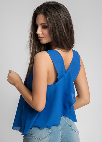 Синяя летняя блуза Modna Anka