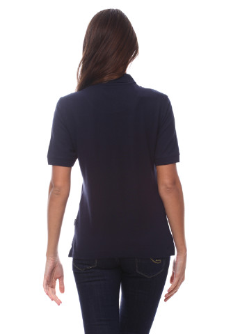 Темно-синяя женская футболка-поло James Harvest