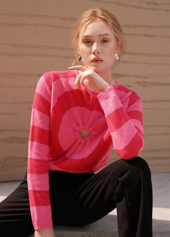 Комбинированный демисезонный джемпер джемпер SHEIN