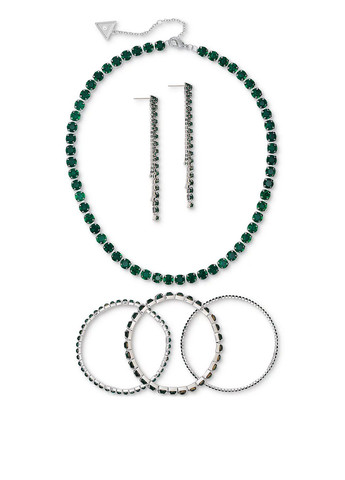 Комплект (ожерелье, браслет (3 шт.), серьги) Guess (322171480)