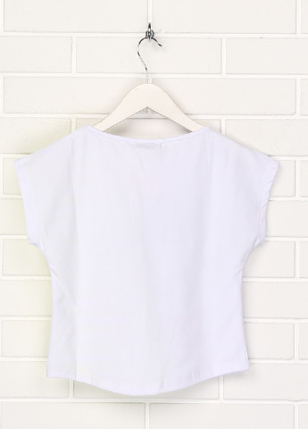 Біла літня футболка з коротким рукавом Aquamarine