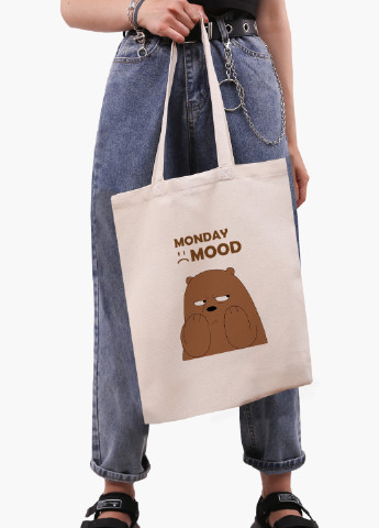 Еко сумка шоппер біла Вся правда про ведмедів (We Bare Bears) (9227-2900-WT-1) екосумка шопер 41*35 см MobiPrint (224806189)