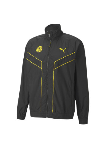 Куртка Puma x GOLD'S GYM Woven dryCELL Training Jacket однотонна чорна спортивна