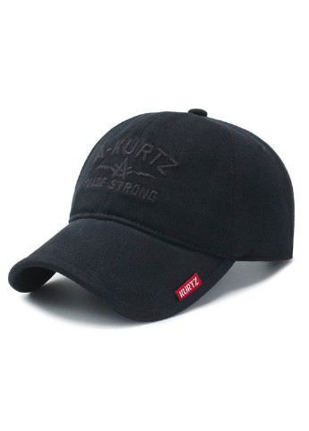Мужская черная кепка SGS Sport Line бейсболка логотип чёрная спортивная хлопок
