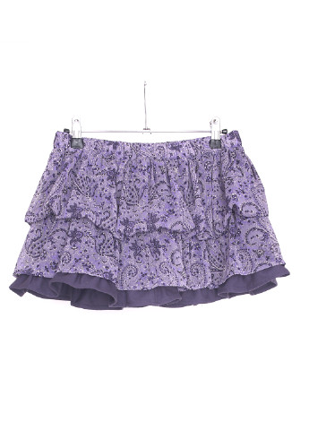 Фиолетовая кэжуал цветочной расцветки юбка United Colors of Benetton
