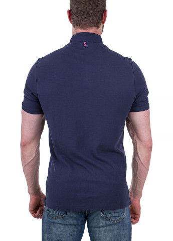Синяя футболка-поло для мужчин COLOURS & SONS однотонная