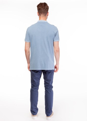 Голубой футболка-поло для мужчин Strellson однотонная