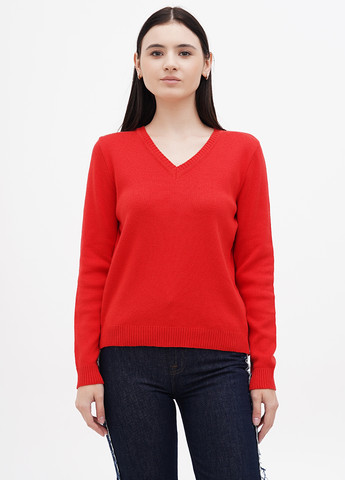 Червоний демісезонний пуловер пуловер Only Women