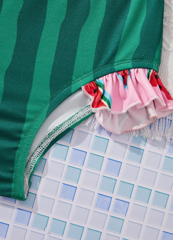 Комбінований літній купальник (топ, трусики) роздільний SHEIN