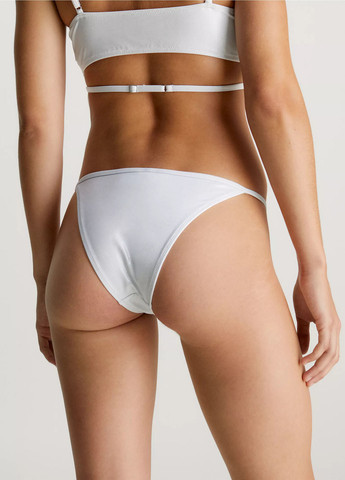 Белые купальные трусики-плавки однотонные Calvin Klein