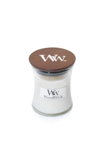 Ароматична свічка в склі Mini White Tea & Jasmine 85 г (98062E) WoodWick (227516094)