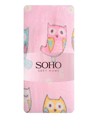 Рушник, 140х70 см Soho малюнок рожевий