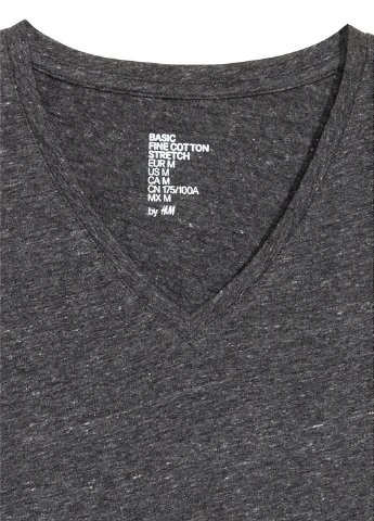 Темно-серая футболка H&M